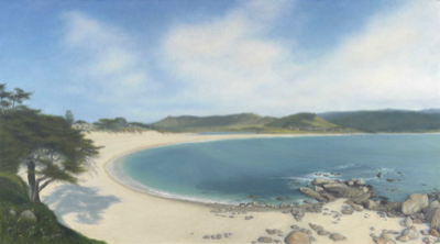  Carmel River Beach, 20 x 36 Original Oil 